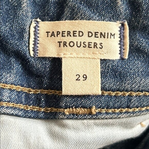 Madewell Tapered Denim Trousers in Concho Wash Size 29 - Picture 8 of 10